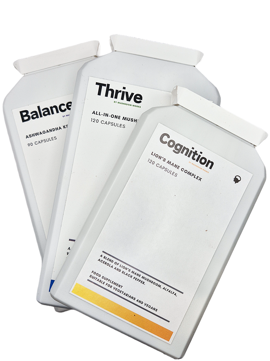 Ultimate Wellness Stack: Ashwagandha, Lion's Mane & Multi-Mushroom